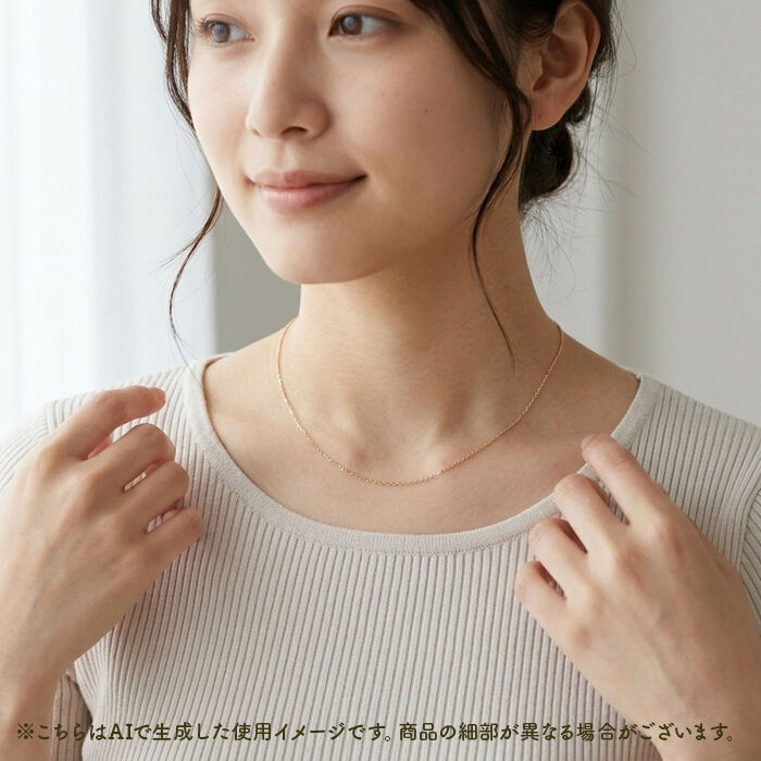 BACKYARD FAMILY「金 ネックレス 10金 通販 日本製 ネックレスチェーン チェーンネックレス 10K 長さ40cm」|その他|