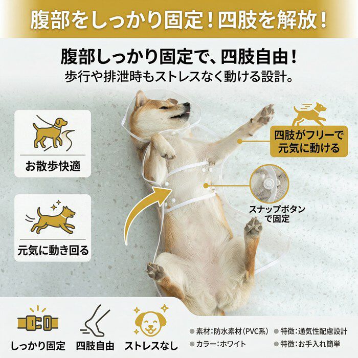 BACKYARD FAMILY「犬用レインコート 通販 犬用レインウエア レインコート 犬 雨具 カッパ ポンチョ フード付き」|その他|