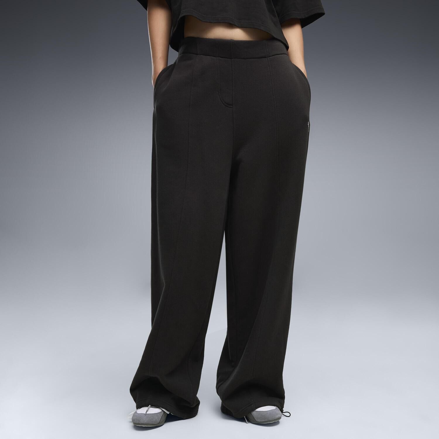 PUMA「【PUMA ｳｪｱ】W ESS SLOUCHY PINTUCK PANTS TR」|チノ|
