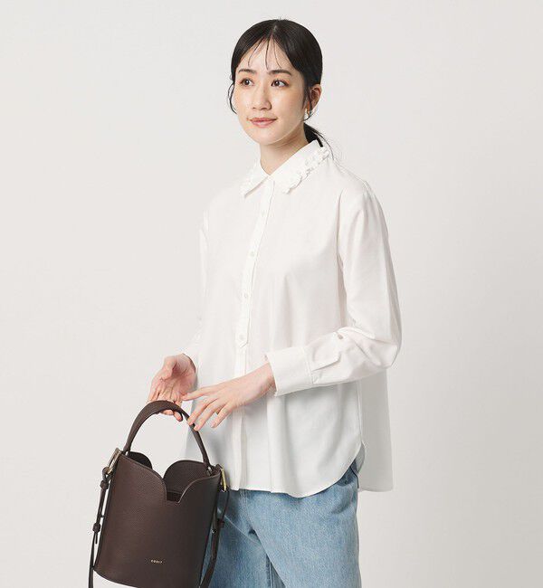 UNITED ARROWS「ミニフリルシャツ‐ウォッシャブル‐」|シャツ・ブラウス|