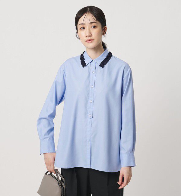 UNITED ARROWS「ミニフリルシャツ‐ウォッシャブル‐」|シャツ・ブラウス|