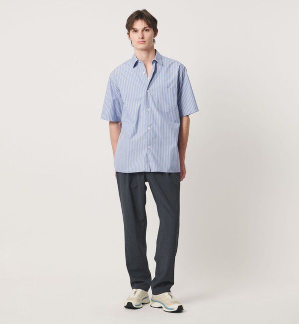 UNITED ARROWS「シルキーポプリン ワンピースレギュラーカラー ショートスリーブ シャツ」|シャツ・ブラウス|