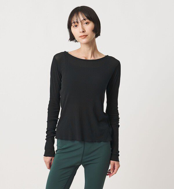 UNITED ARROWS「＜MIYAGI YUKA&times;TO UNITED ARROWS＞テレコ ロングスリーブ カットソー」|Tシャツ・カットソー|