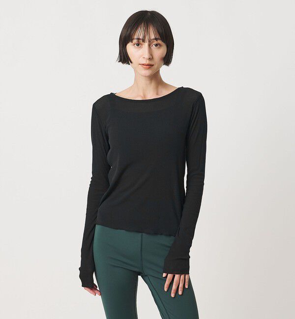 UNITED ARROWS「＜MIYAGI YUKA&times;TO UNITED ARROWS＞テレコ ロングスリーブ カットソー」|Tシャツ・カットソー|