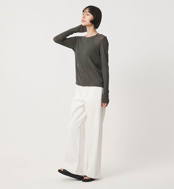 UNITED ARROWS「＜MIYAGI YUKA&times;TO UNITED ARROWS＞テレコ ロングスリーブ カットソー」|Tシャツ・カットソー|