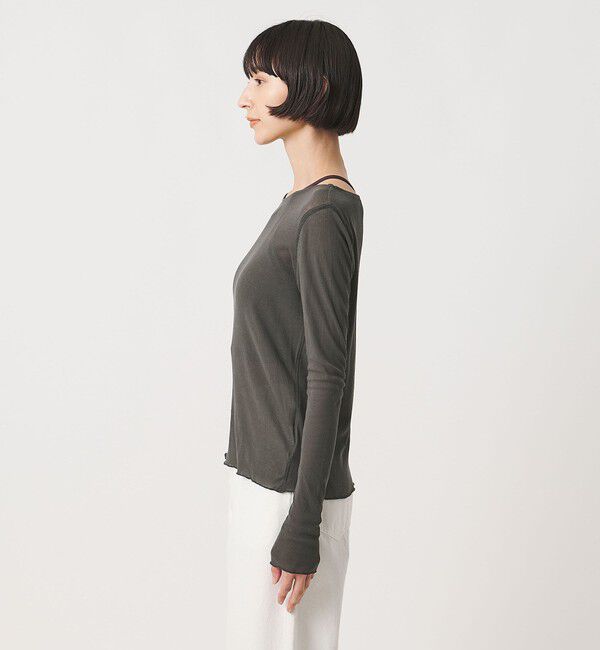 UNITED ARROWS「＜MIYAGI YUKA&times;TO UNITED ARROWS＞テレコ ロングスリーブ カットソー」|Tシャツ・カットソー|