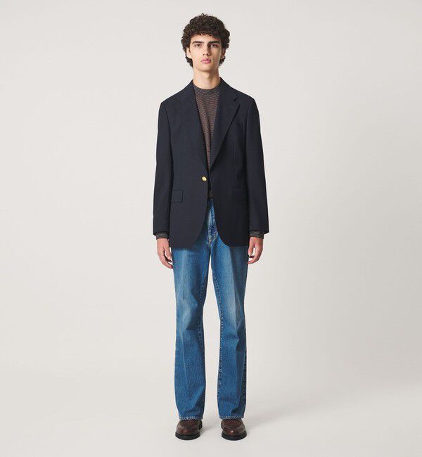 UNITED ARROWS「＜District＞4プライ シングル １ボタン ブレザー」|テーラードジャケット|
