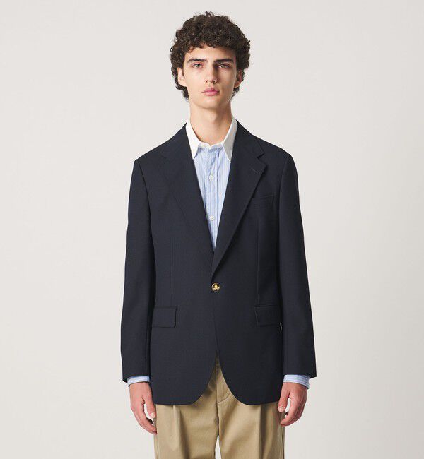 UNITED ARROWS「＜District＞4プライ シングル １ボタン ブレザー」|テーラードジャケット|