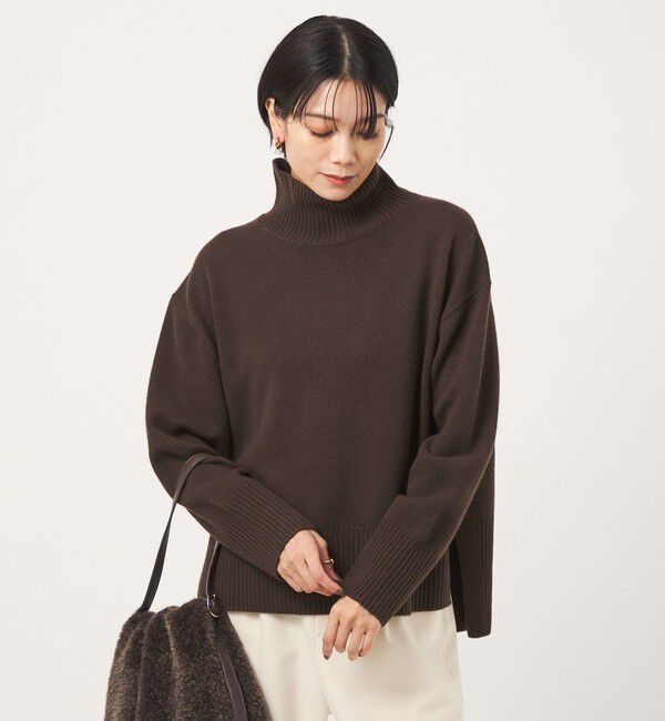 UNITED ARROWS green label relaxing「［size SHORTあり］SERENITY ハイネック プルオーバー ニット」|ニット・セーター|