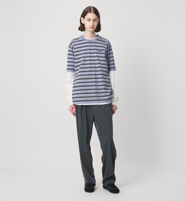 NICE WEATHER「＜NICE WEATHER＞マルチボーダー ショートスリーブ Tシャツ」|Tシャツ・カットソー|