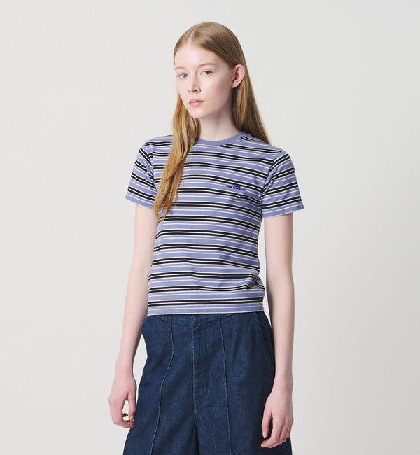 NICE WEATHER「＜NICE WEATHER＞マルチボーダー ショートスリーブ Tシャツ」|Tシャツ・カットソー|