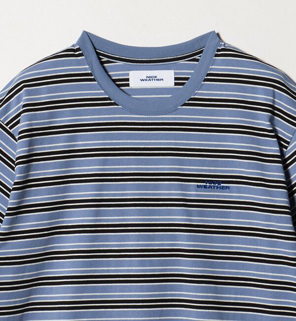 NICE WEATHER「＜NICE WEATHER＞マルチボーダー ショートスリーブ Tシャツ」|Tシャツ・カットソー|