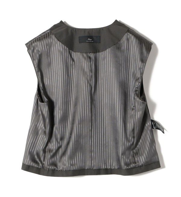 SHIPS for women「SHIPS Primary Navy Label:〈手洗い可能〉MANTECO ジレ」|ベスト・ジレ|
