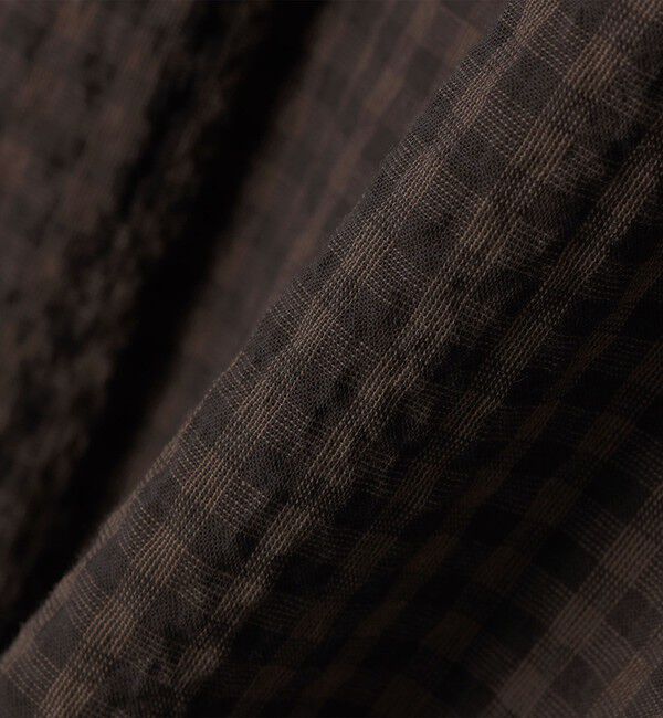 SHIPS「SHIPS: 〈MADE IN JAPAN〉エアー サッカー リラックス バンドカラー シャツ」|シャツ・ブラウス|
