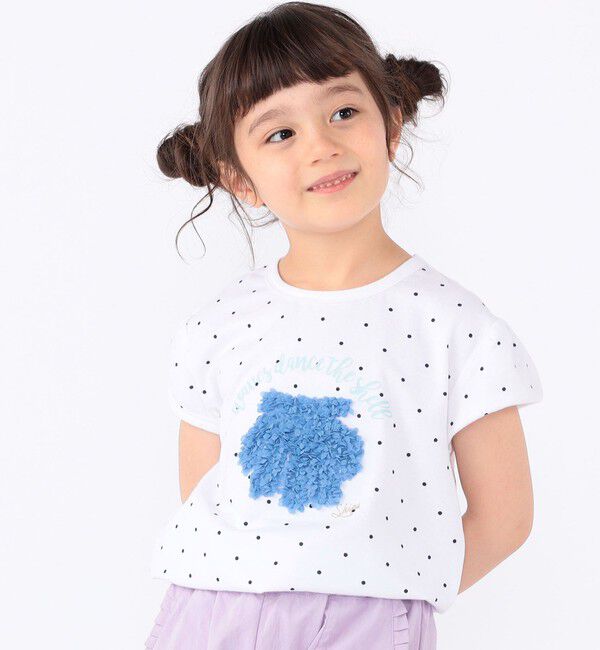 SHIPS KIDS「SHIPS KIDS:100～130cm / サマー モチーフ 半袖 Tシャツ」|Tシャツ・カットソー|アイボリー