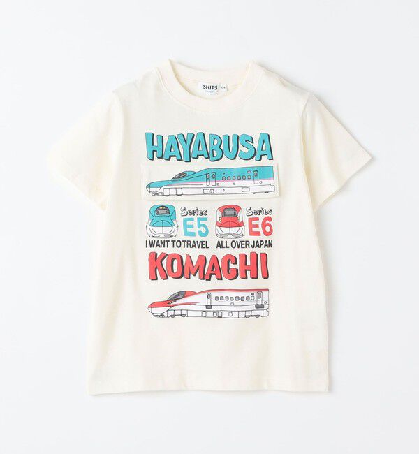 SHIPS Colors 「SHIPS Colors:90～130cm /〈洗濯機可能〉新幹線 プリント Tシャツ◇」|Tシャツ・カットソー|