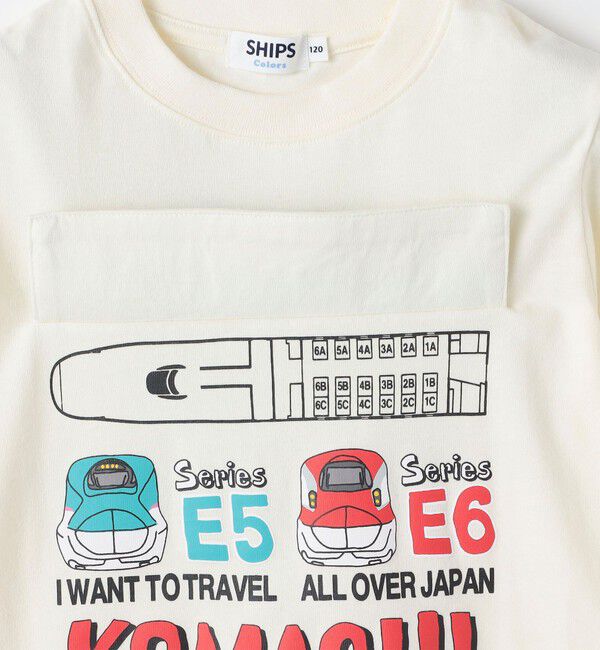 SHIPS Colors 「SHIPS Colors:90～130cm /〈洗濯機可能〉新幹線 プリント Tシャツ◇」|Tシャツ・カットソー|