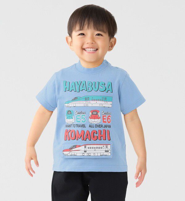 SHIPS Colors 「SHIPS Colors:90～130cm /〈洗濯機可能〉新幹線 プリント Tシャツ◇」|Tシャツ・カットソー|