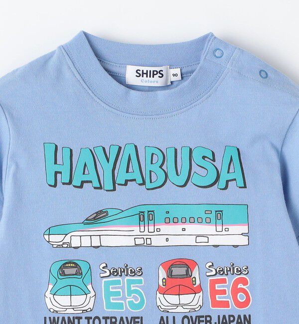 SHIPS Colors 「SHIPS Colors:90～130cm /〈洗濯機可能〉新幹線 プリント Tシャツ◇」|Tシャツ・カットソー|