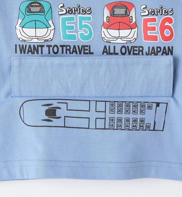 SHIPS Colors 「SHIPS Colors:90～130cm /〈洗濯機可能〉新幹線 プリント Tシャツ◇」|Tシャツ・カットソー|