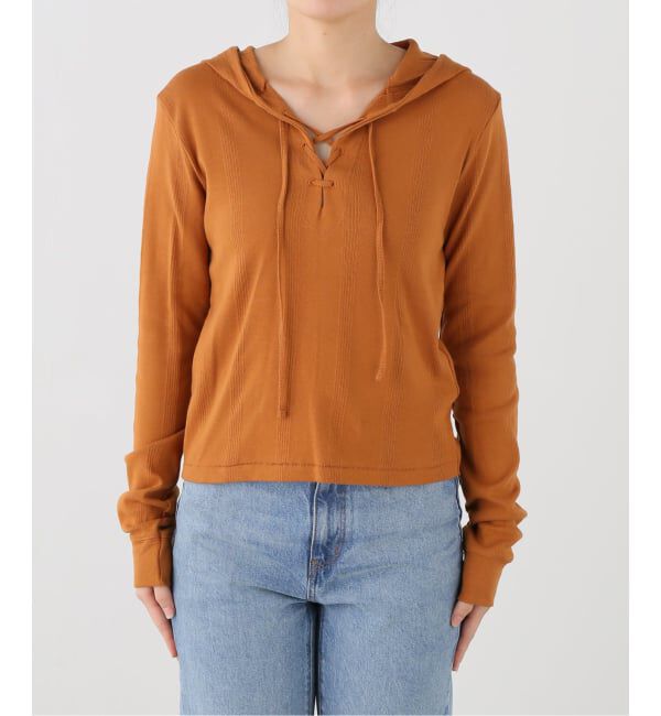 OUTDOOR PRODUCTS Usual Things「miller prib Henley hoodie」|Tシャツ・カットソー|キャメル