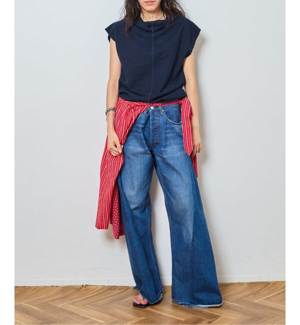 「TWEED CUT STAND NECK TOPS：カットソー」|Tシャツ・カットソー|