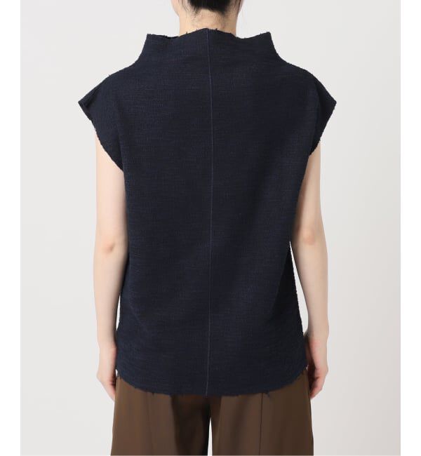  「TWEED CUT STAND NECK TOPS：カットソー」|Tシャツ・カットソー|