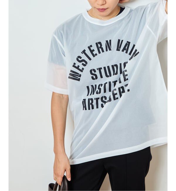  「SHEER LOGO TEE」|Tシャツ・カットソー|