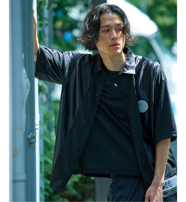 Paris Saint-Germain「【Paris Saint-Germain 】JP Mesh Short Sleeve Shirt」|シャツ・ブラウス|ブラック