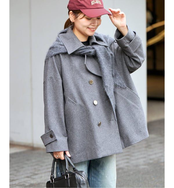 JOURNAL STANDARD「《予約》別注【TRADITIONAL WEATHERWEAR】MALTON PEA COAT MIDDLE」|ピーコート|グレー