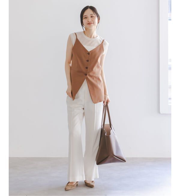 NOBLE「《追加》シアースキニーノースリーブトップス」|Tシャツ・カットソー|