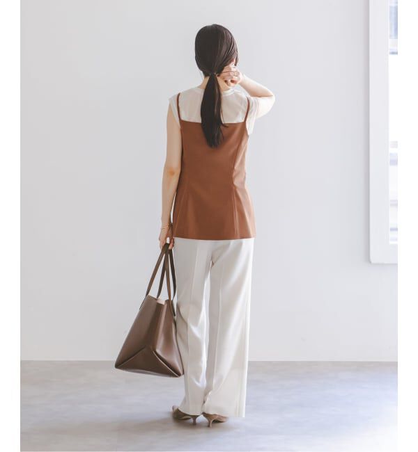 NOBLE「《追加》シアースキニーノースリーブトップス」|Tシャツ・カットソー|