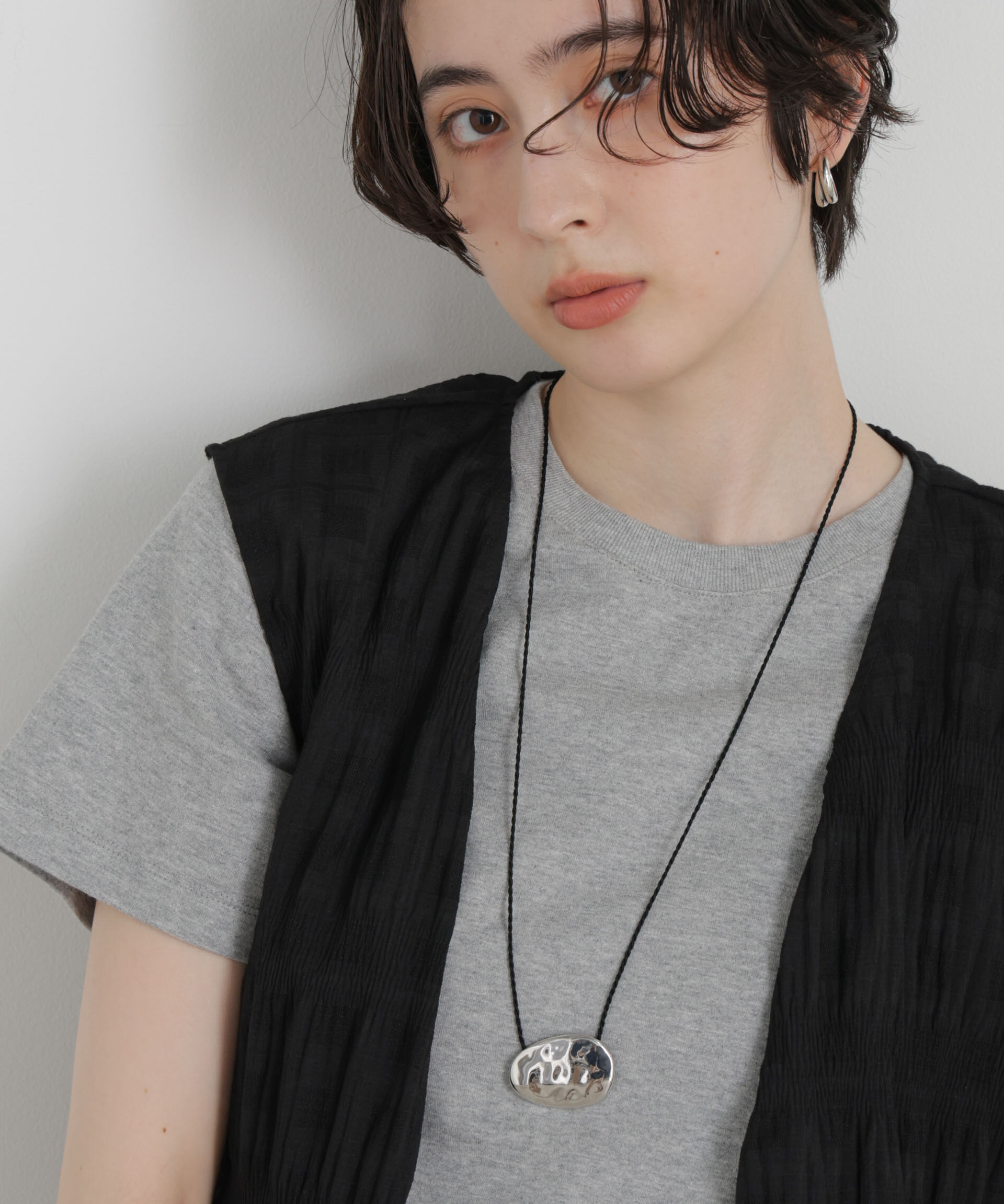 NANO universe「JAMIRAY/PEBBLE CORD NK」|ネックレス|
