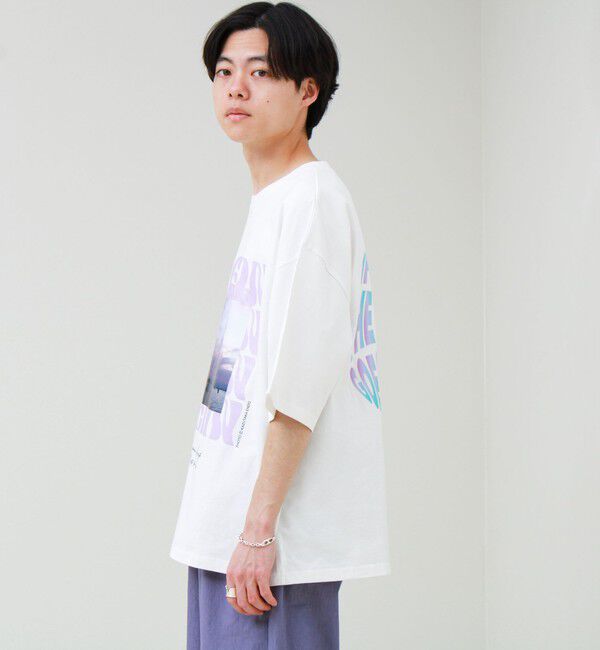 GLOSTER「【1枚でキマる主役TEE】フォト&times;メッセージプリントTEE」|Tシャツ・カットソー|