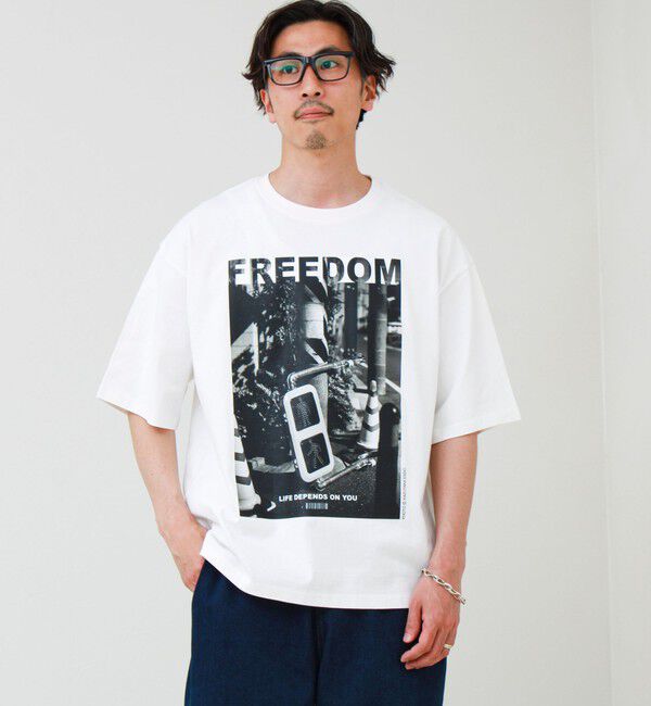 GLOSTER「【1枚でキマる主役TEE】フォト&times;メッセージプリントTEE」|Tシャツ・カットソー|