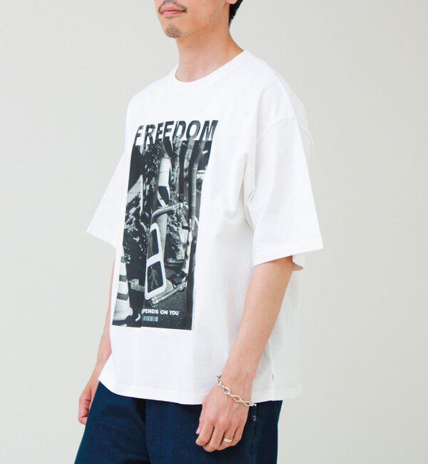 GLOSTER「【1枚でキマる主役TEE】フォト&times;メッセージプリントTEE」|Tシャツ・カットソー|