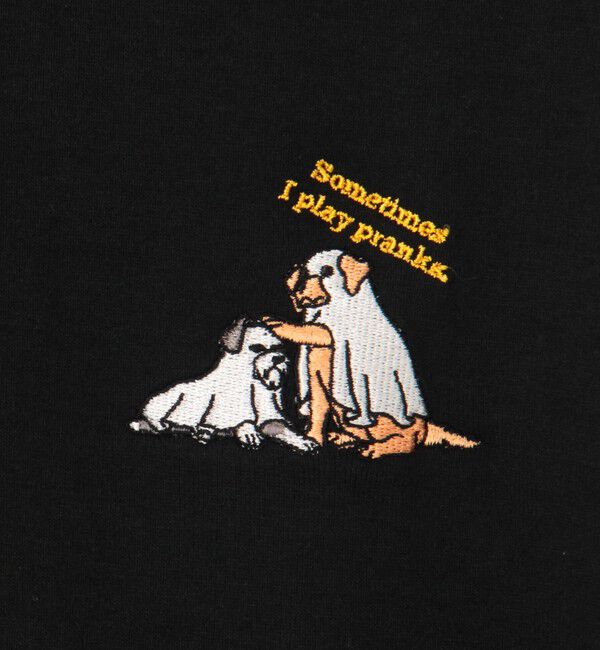 FREDY MAC「【FREDYMAC/フレディマック】【play pranks】お化け刺繍　度詰め天竺 ショートスリーブTEE」|Tシャツ・カットソー|
