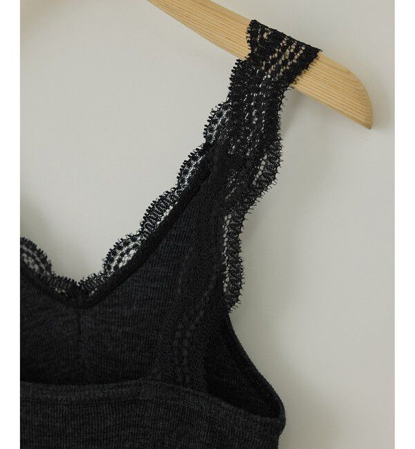 SALON adam et rope'「Hug Wool レースタンクトップ / イージーケア」|タンクトップ|