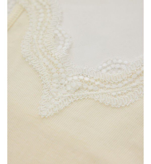 SALON adam et rope'「Hug Wool レースタンクトップ / イージーケア」|タンクトップ|
