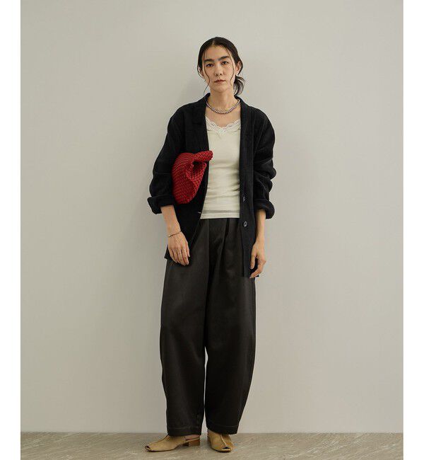 SALON adam et rope'「Hug Wool レースタンクトップ / イージーケア」|タンクトップ|