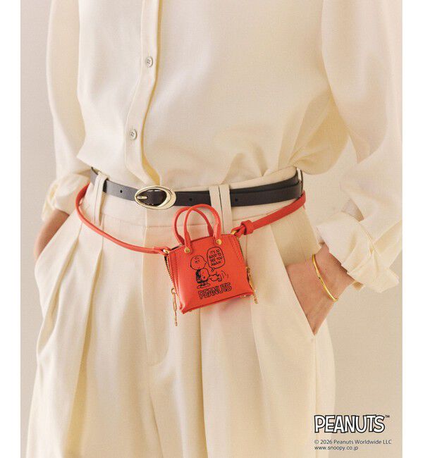 E'POR「【WEB限定/一部店舗限定】【E'POR&times;PEANUTS】別注 Y BAG Pico」|ハンドバッグ|レッド(60)