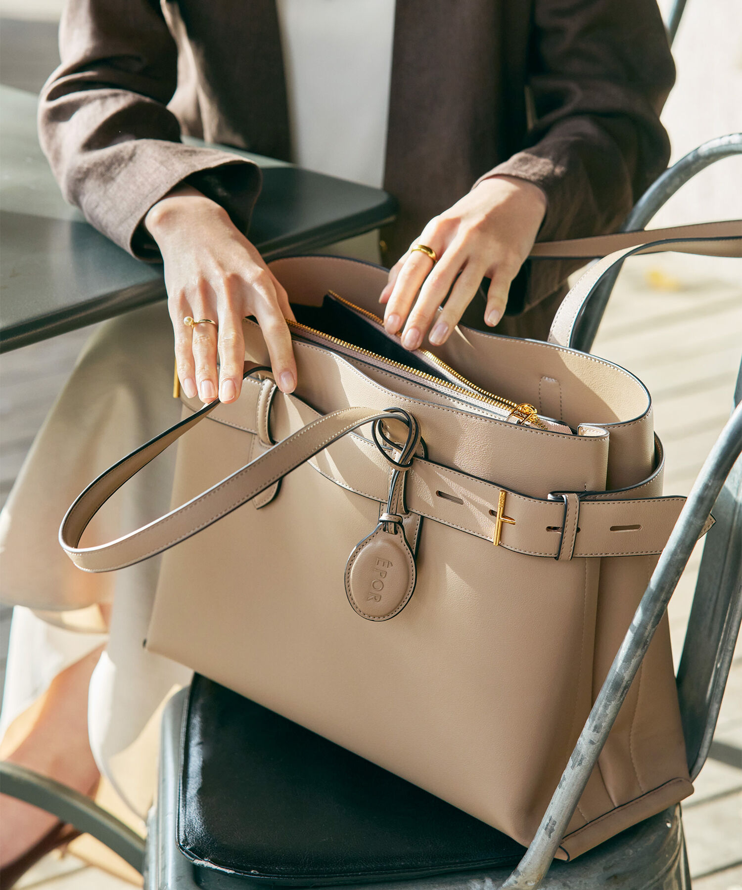 E'POR「【E'POR】A BAG Large/A4対応・通勤」|トートバッグ|