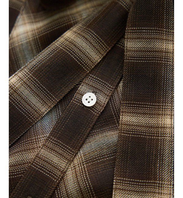 ROPE「【J'aDoRe・一部店舗限定サイズ】ボウタイ付きシアーチェックシャツブラウス(取り外し可能 )/イージーケア」|シャツ・ブラウス|