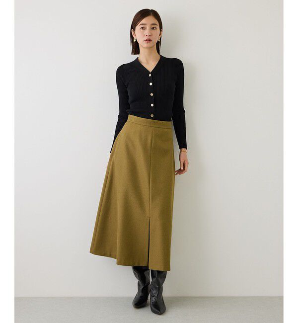 ROPE「【J'aDoRe・一部店舗限定サイズ】ワイドリブ金ボタンVネックカーディガン」|ニット・セーター|
