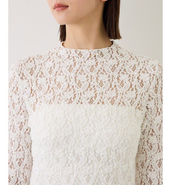 ROPE「【J'aDoRe・一部店舗限定サイズ】カムイレースハイネックカットソー/イージーケア」|Tシャツ・カットソー|