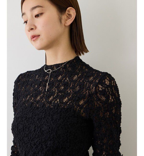 ROPE「【J'aDoRe・一部店舗限定サイズ】カムイレースハイネックカットソー/イージーケア」|Tシャツ・カットソー|