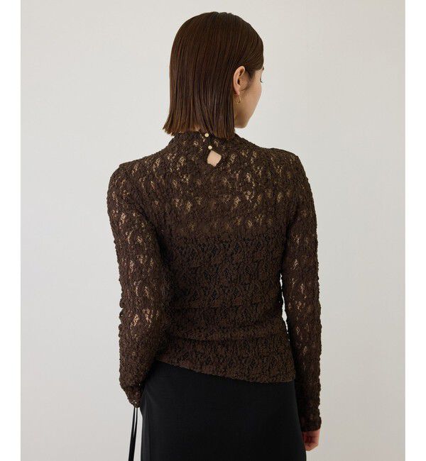 ROPE「【J'aDoRe・一部店舗限定サイズ】カムイレースハイネックカットソー/イージーケア」|Tシャツ・カットソー|