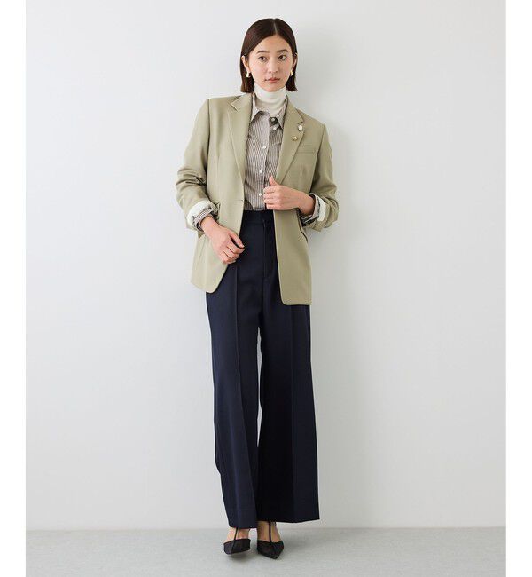ROPE「【J'aDoRe・一部店舗限定サイズ】先染めコットンストライプシャツ/イージーケア」|シャツ・ブラウス|