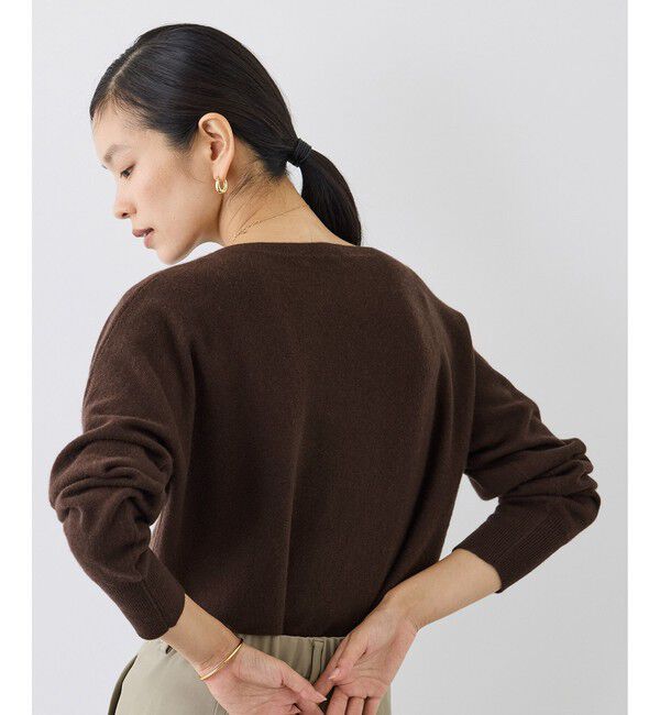 ROPE「【J'aDoRe・一部店舗限定サイズ】カシミヤ100% ボートネックドルマンスリーブニット」|ニット・セーター|