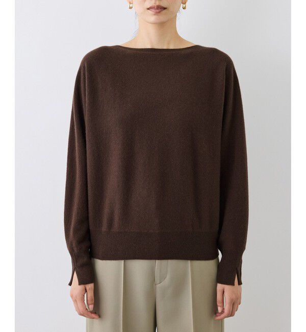 ROPE「【J'aDoRe・一部店舗限定サイズ】カシミヤ100% ボートネックドルマンスリーブニット」|ニット・セーター|